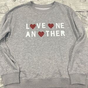 Gray Sweater “Love One Another”